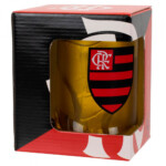 Caneca Gel Flamengo Congelante Térmico Amarelo 400ml