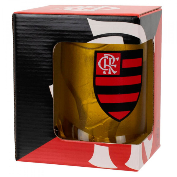 Caneca Gel Flamengo Congelante Térmico Amarelo 400ml