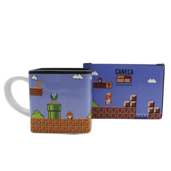 Caneca Super Mario Levels Pixels 300ml