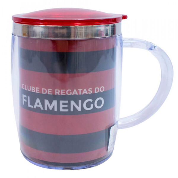 Caneca Térmica Flamengo Com Tampa 450ml