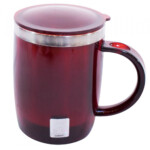 Caneca Térmica Fluminense Com Tampa Oval 450ml