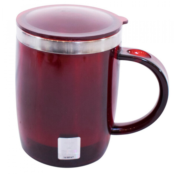 Caneca Térmica Fluminense Com Tampa Oval 450ml