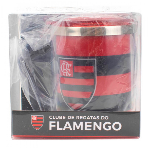 Caneca Térmica Flamengo Com Tampa Oval 450ml