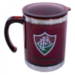 Caneca Térmica Fluminense Alça Com Tampa 450ml