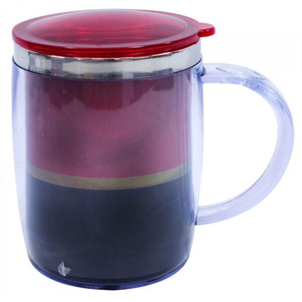 Caneca Térmica Flamengo Logo Com Tampa 450ml