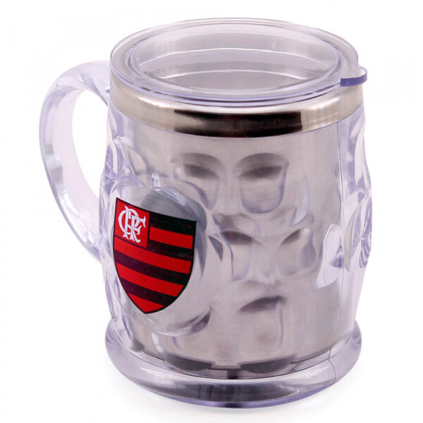 Caneca Térmica Flamengo Com Tampa 500ml
