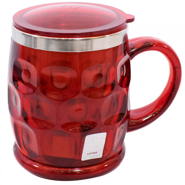 Caneca Térmica Flamengo Com Tampa Detalhada 500ml
