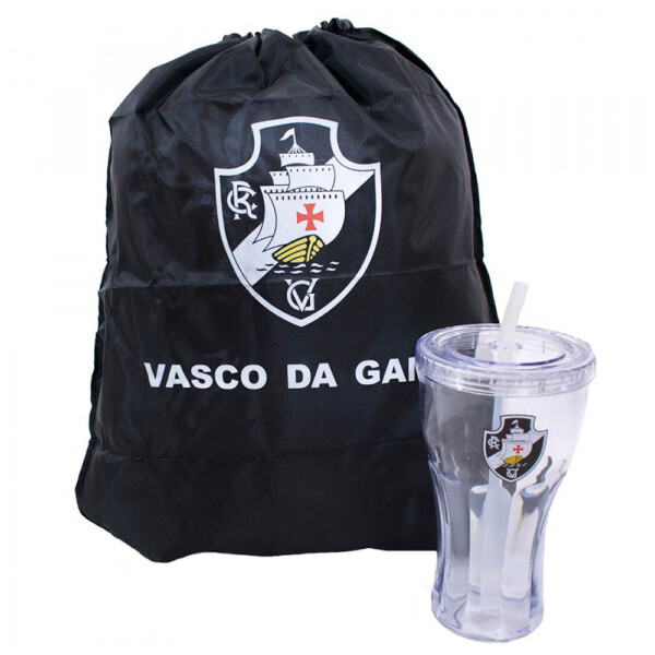 Copo Vasco Com Canudo 550ml E Mochila Tipo Saco