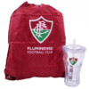 Copo Com Canudo Fluminense 550ml + Mochila Tipo Saco