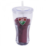 Copo Com Canudo Fluminense 550ml + Mochila Tipo Saco