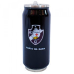 Copo De Inox Vasco Com Canudo 350ml
