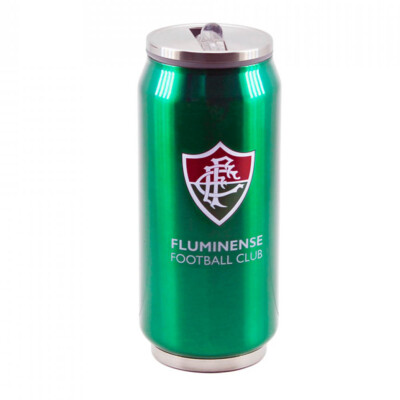 Copo De Inox Fluminense Com Canudo 350ml