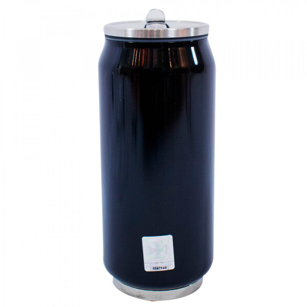 Copo De Inox Vasco Com Canudo 350ml