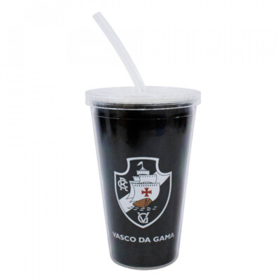 Copo De Plástico Vasco Canudo 500ml