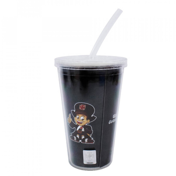 Copo De Plástico Vasco Canudo 500ml