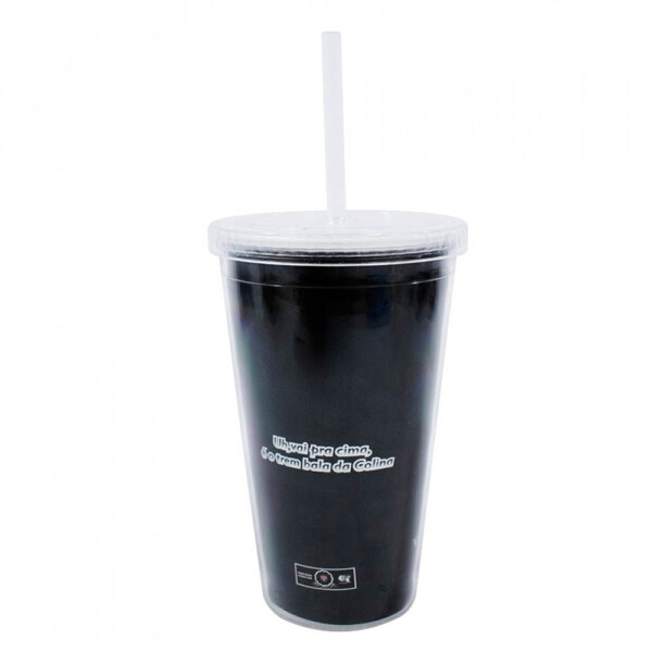 Copo De Plástico Vasco Canudo 500ml