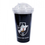 Copo De Plástico Vasco Com Canudo 450ml