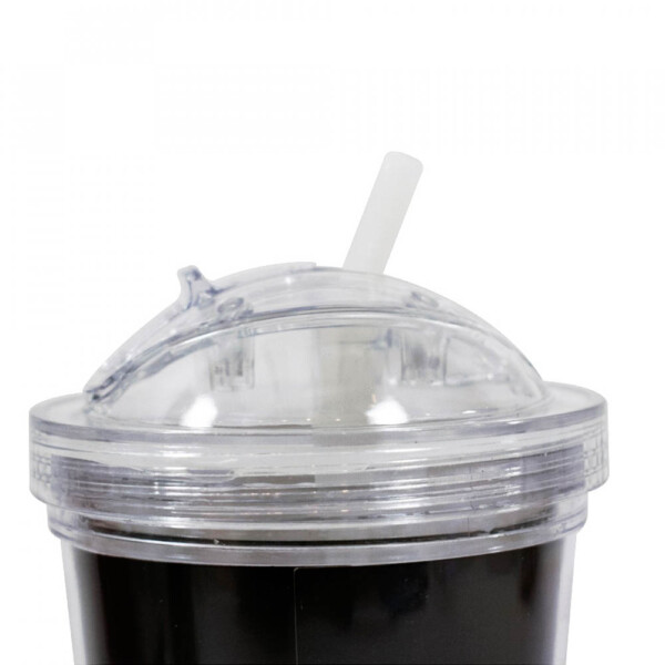Copo De Plástico Vasco Com Canudo 450ml