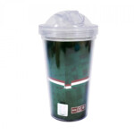 Copo De Plástico Fluminense Com Canudo 450ml
