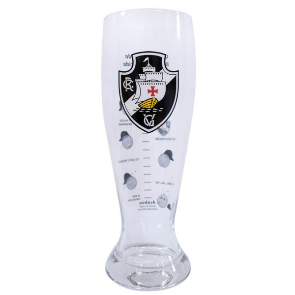 Copo Cerveja Vasco Medida Vidro 1-5l