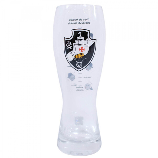 Copo Cerveja Vasco Medida Vidro 760ml