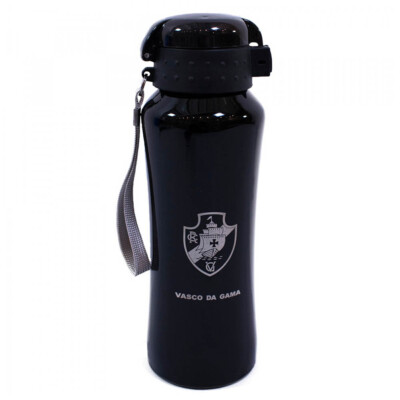 Garrafa De Inox Vasco Com Tampa De Plástico 650ml