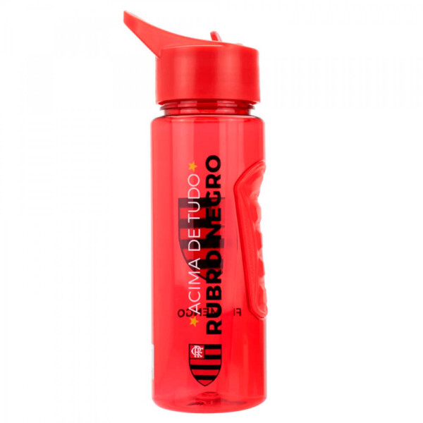 Garrafa Plástico Flamengo Canudo 700ml