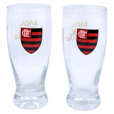 Conjunto Flamengo 2 Copos Cerveja 350ml