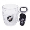 Conjunto Vasco Caneca De Vidro Com Abridor De Garrafas 280ml