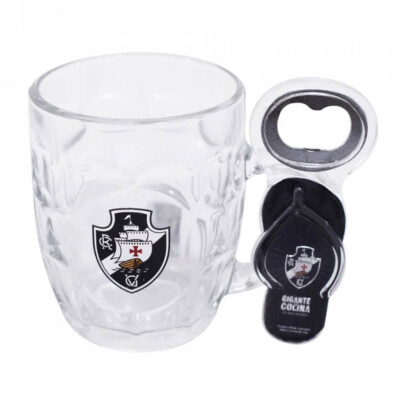 Conjunto Vasco Caneca De Vidro Com Abridor De Garrafas 280ml