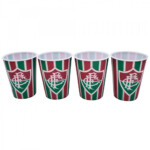 Conjunto Fluminense Com 4 Copos 3d 400ml