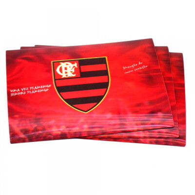 Jogo Americano Flamengo 3d 4 Peças