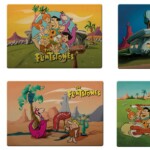 Jogo Americano Flintstones All Having Fun 4 Peças