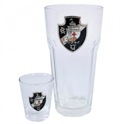 Conjunto Vasco Com 2 Copos De Vidro 50ml E 460ml
