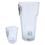 Conjunto Vasco Com 2 Copos De Vidro 50ml E 460ml