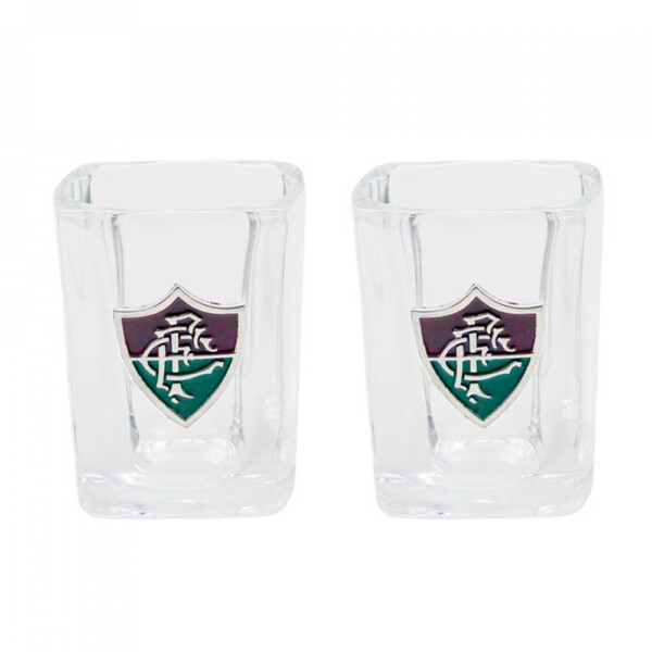 Conjunto Fluminense Com 2 Copos De Vidro Para Shot 70ml