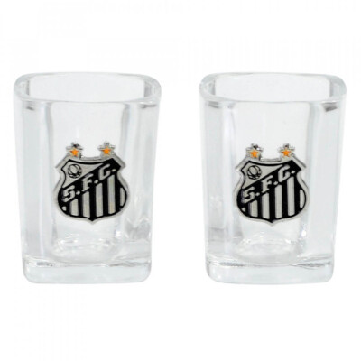 Jogo Santos 2 Copos De Vidro Para Shot 70ml