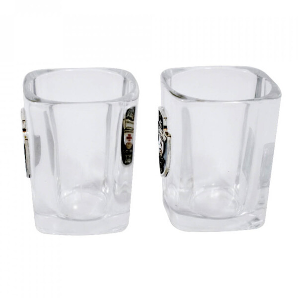 Conjunto Vasco Com 2 Copos De Vidro Para Shot 70ml