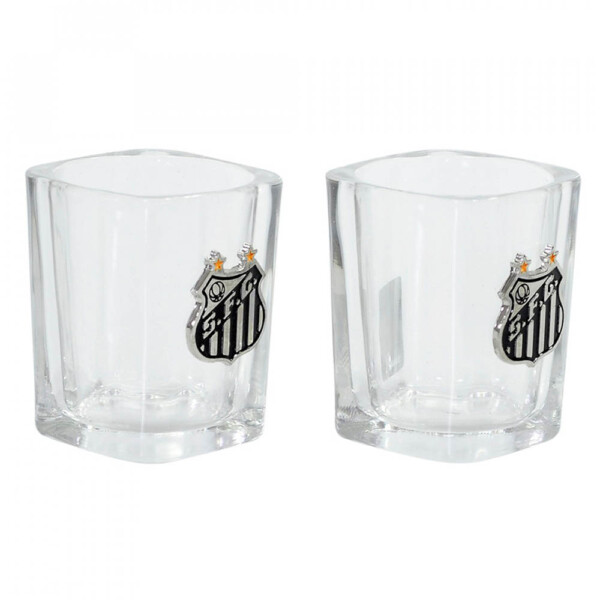 Jogo Santos 2 Copos De Vidro Para Shot 70ml