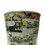 Lixeira Dc Comics Quadrinhos Colorida Em Metal