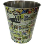 Lixeira Dc Comics Quadrinhos Colorida Em Metal