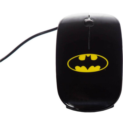 Mouse Batman Preto Dc Comics