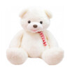 Pelúcia Urso Com Laço 48cm Branco