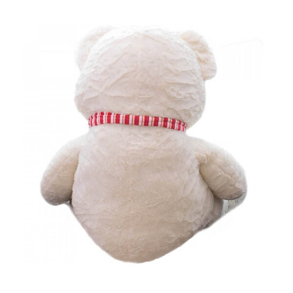 Pelúcia Urso Com Laço 48cm Branco