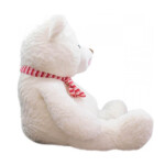 Pelúcia Urso Com Laço 48cm Branco