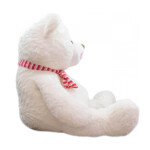 Pelúcia Urso Grande Com Laço 58cm Branco