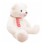 Pelúcia Urso Gigante Com Laço 77cm Branco