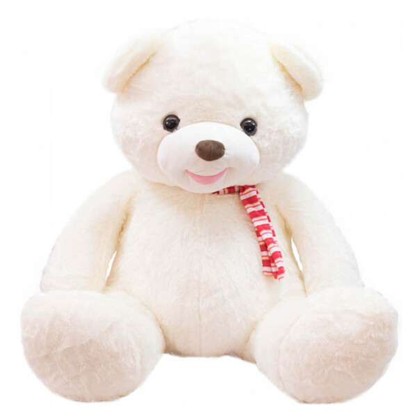 Pelúcia Urso Gigante Com Laço 77cm Branco