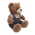 Pelúcia Urso Macacão Estrelas 34cm