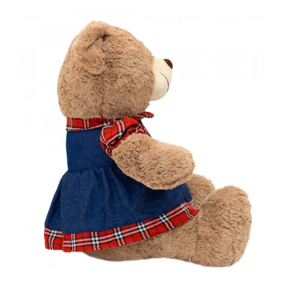 Pelúcia Urso Vestido Xadrez 31cm